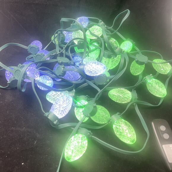2 Sets GE 36 Color Changing C9 LED White/Multi-Color Lights w/14 Functions - Picture 9 of 14